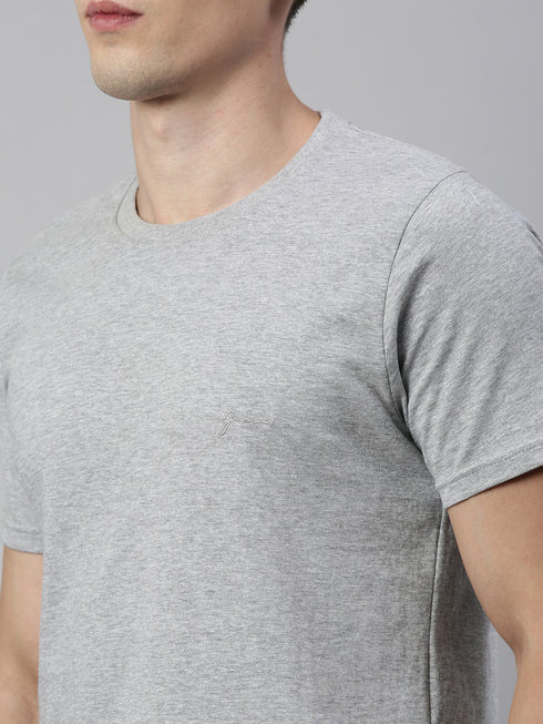 Grey & Black Solid Lounge Wear